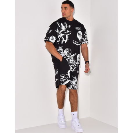 Angels T-shirt short set Angels T-shirt short set