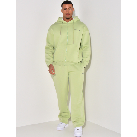 Ensemble pantalon et veste zippée molletonné "Essence of life" Ensemble pantalon et veste zippée molletonné "Essence of life"