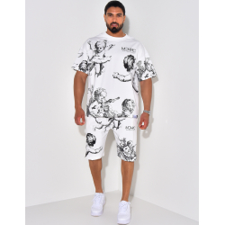 Angels T-shirt short set Angels T-shirt short set