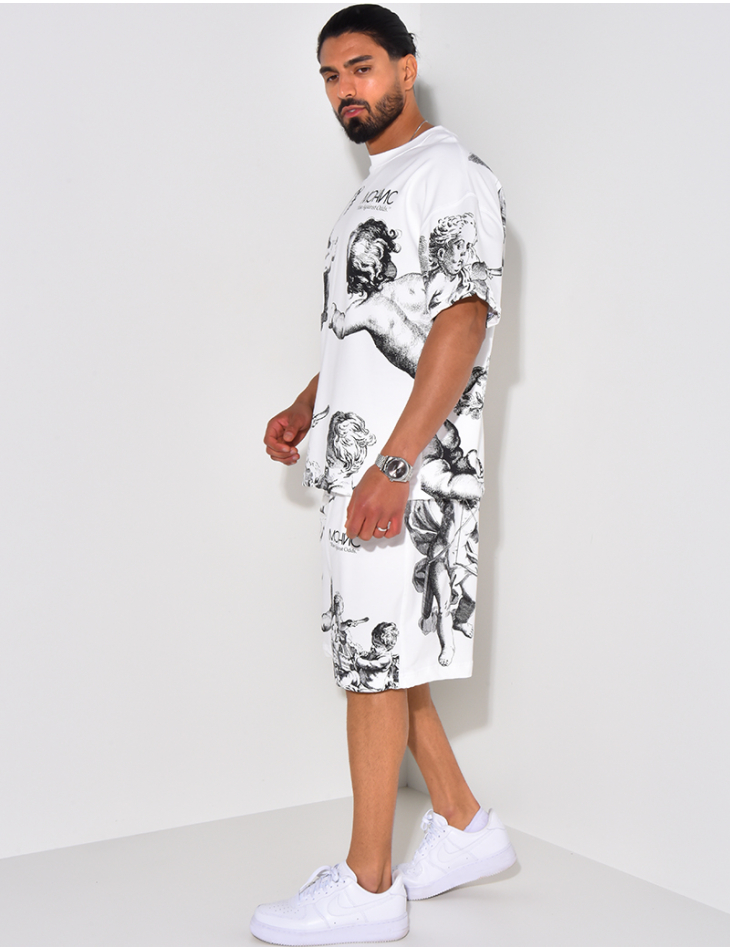 Angels T-shirt short set Angels T-shirt short set