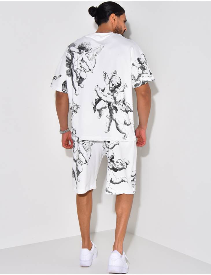 Angels T-shirt short set Angels T-shirt short set