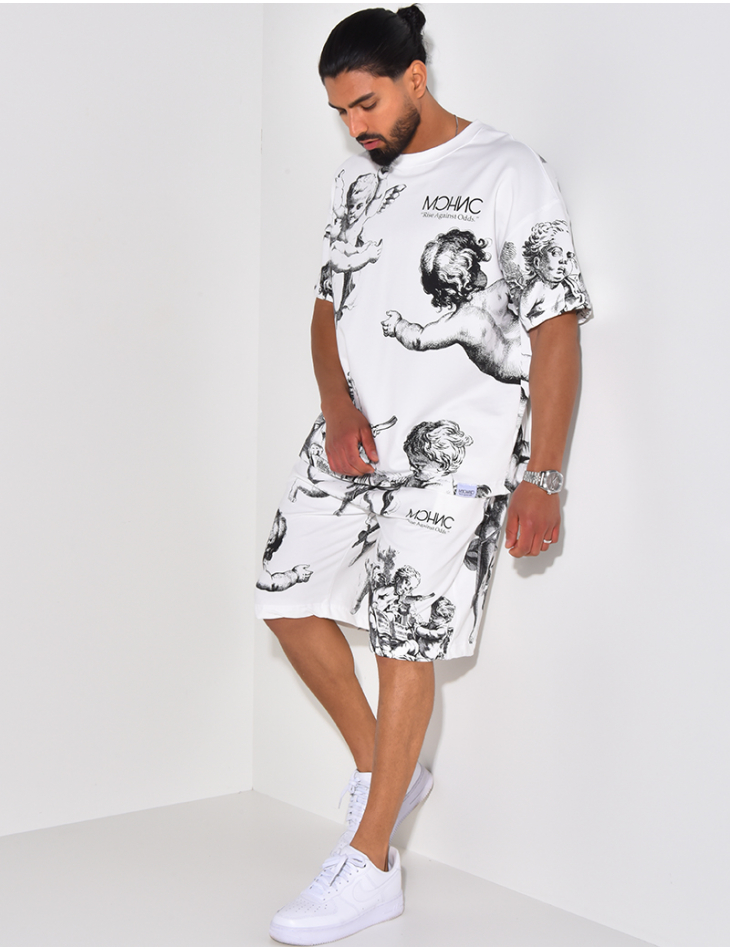 Angels T-shirt short set Angels T-shirt short set