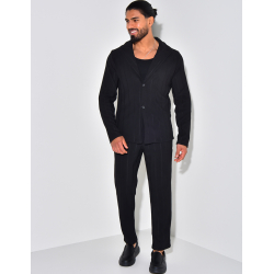 Ensemble pantalon et chemise texturé Ensemble pantalon et chemise texturé