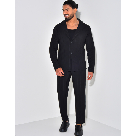 Ensemble pantalon et chemise texturé Ensemble pantalon et chemise texturé