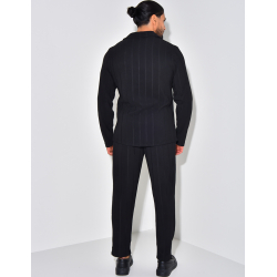 Ensemble pantalon et chemise texturé Ensemble pantalon et chemise texturé