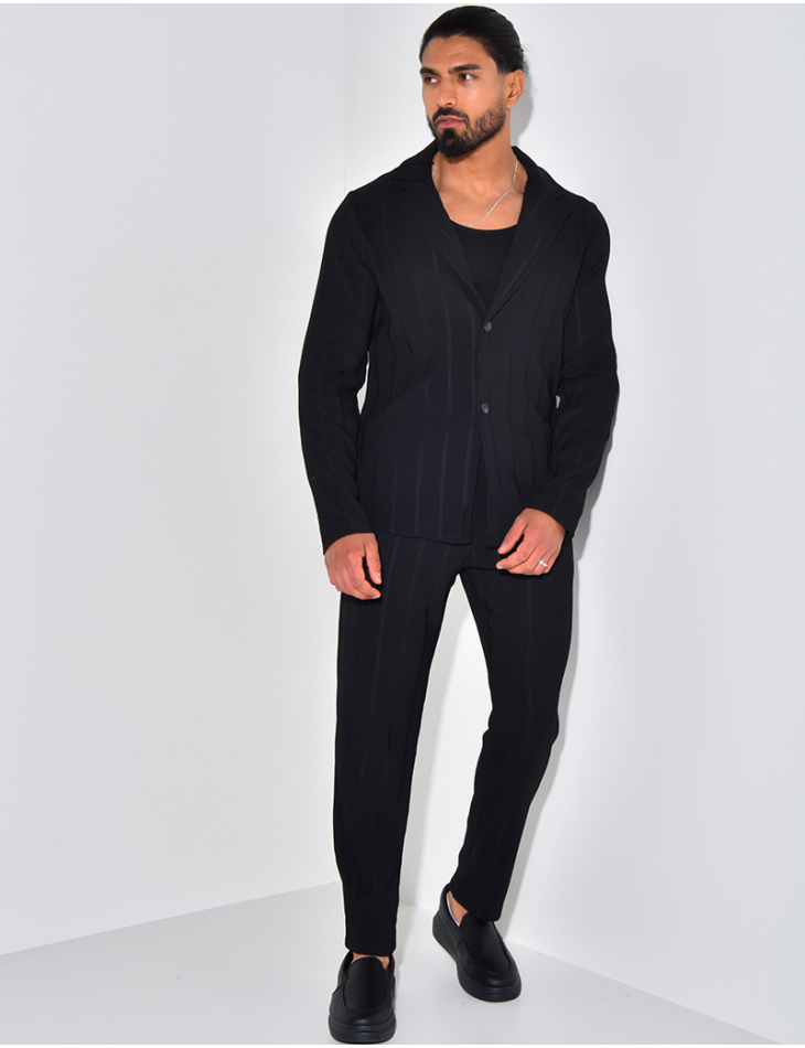 Ensemble pantalon et chemise texturé Ensemble pantalon et chemise texturé