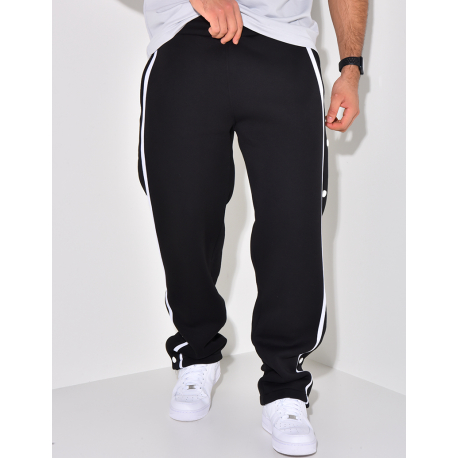 Pantalon de jogging à boutons pression
