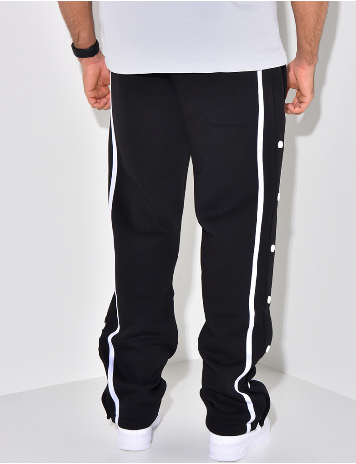 Pantalon de jogging à boutons pression