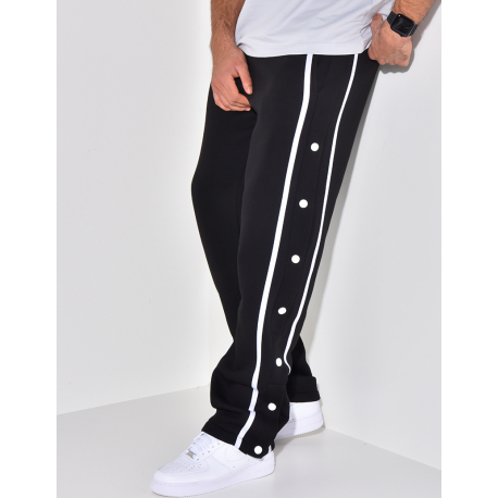 Pantalon de jogging à boutons pression