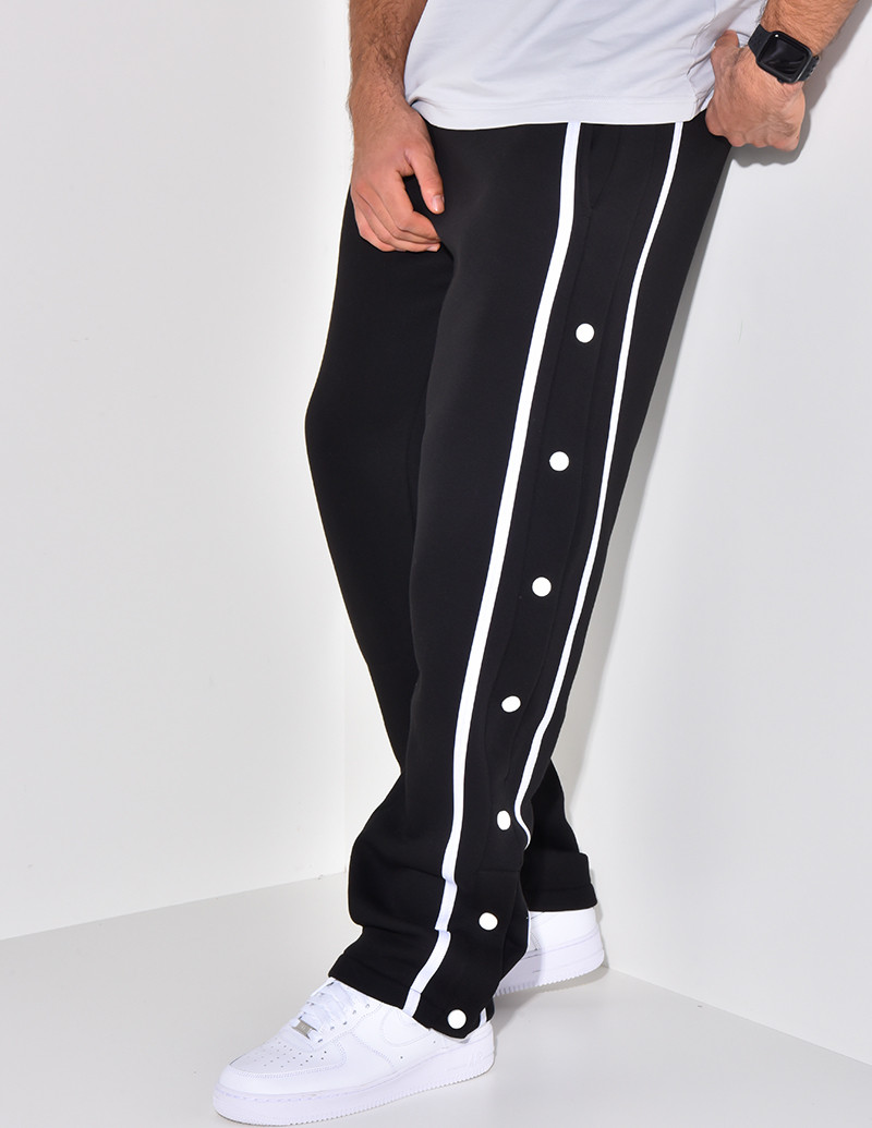 Pantalon de jogging à boutons pression