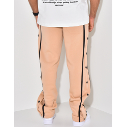 Pantalon de jogging a boutons pression
