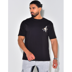 T-shirt à motifs oiseaux T-shirt à motifs oiseaux