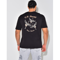 T-shirt à motifs oiseaux T-shirt à motifs oiseaux