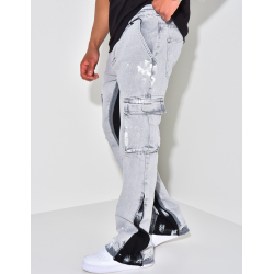 Jeans mit Farbflecken Jeans mit Farbflecken