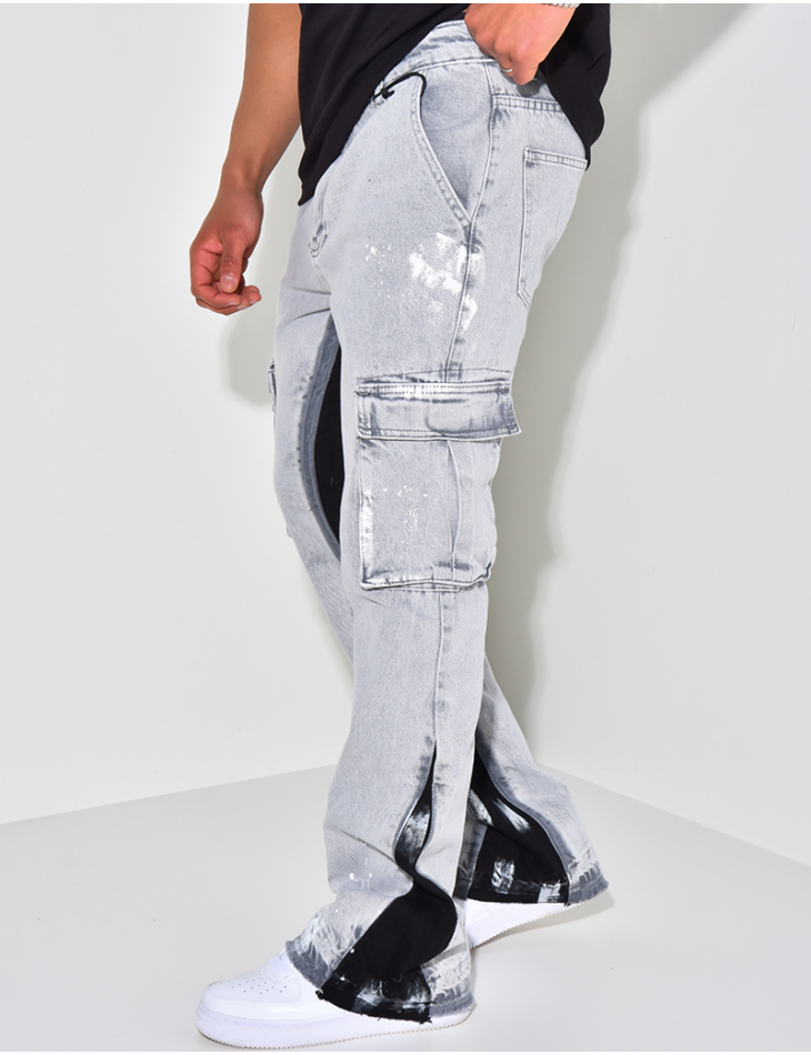 Jeans mit Farbflecken Jeans mit Farbflecken