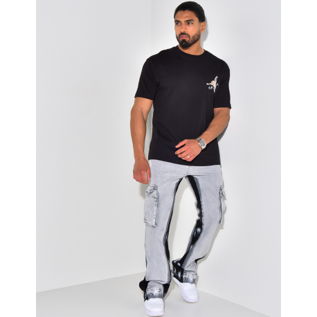 Jeans mit Farbflecken Jeans mit Farbflecken