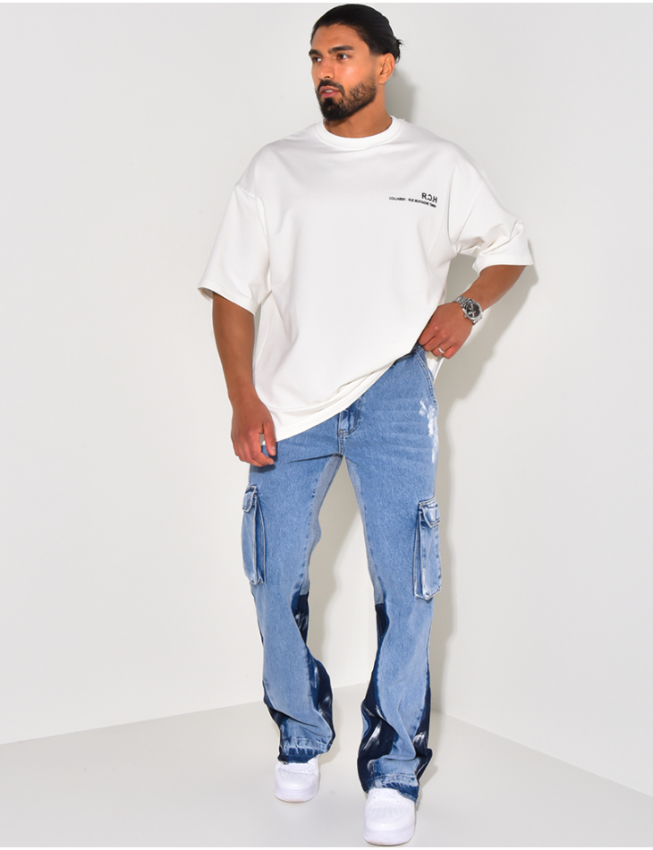 Jeans mit Farbflecken Jeans mit Farbflecken