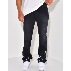 Jeans destroy à tâches de peinture Jeans destroy à tâches de peinture