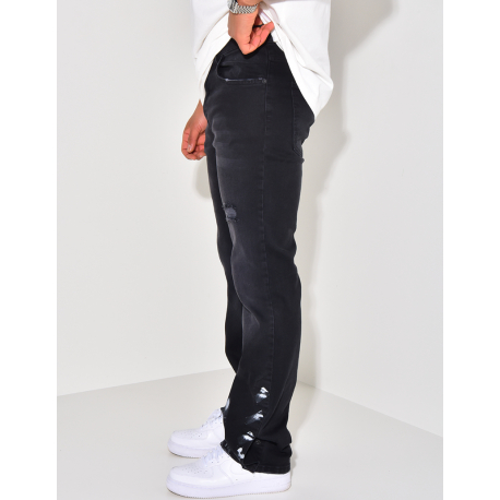 Jeans destroy à tâches de peinture Jeans destroy à tâches de peinture