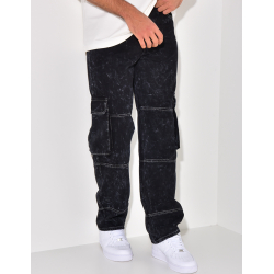 Jeans à poches effet tâché Jeans à poches effet tâché