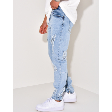 Jeans lettre "A" Jeans lettre "A"