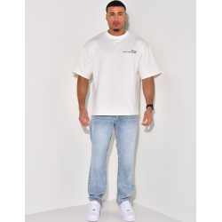 Weite, gewaschene Jeans