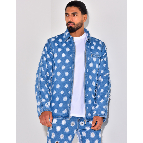 Veste en jeans destroy Veste en jeans destroy