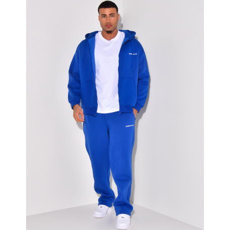 Ensemble pantalon et veste zippée molletonné "Essence of life" Ensemble pantalon et veste zippée molletonné "Essence of life"