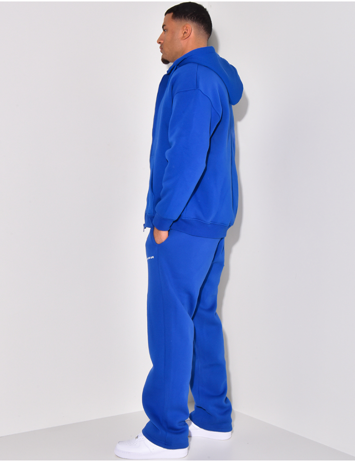 Ensemble pantalon et veste zippée molletonné "Essence of life" Ensemble pantalon et veste zippée molletonné "Essence of life"