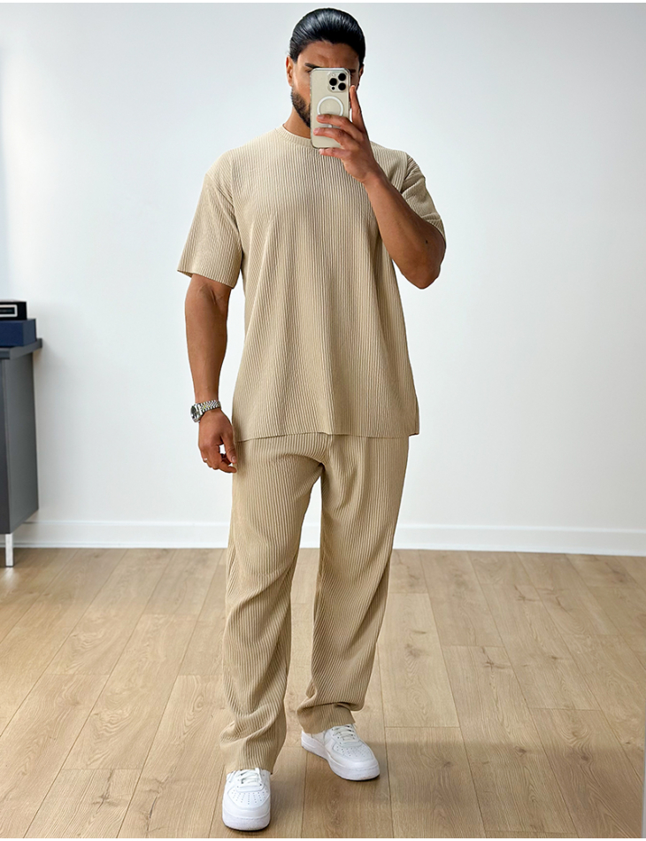 Ensemble pantalon et t-shirt côtelé Ensemble pantalon et t-shirt côtelé