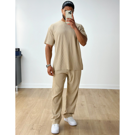 Ensemble pantalon et t-shirt côtelé Ensemble pantalon et t-shirt côtelé