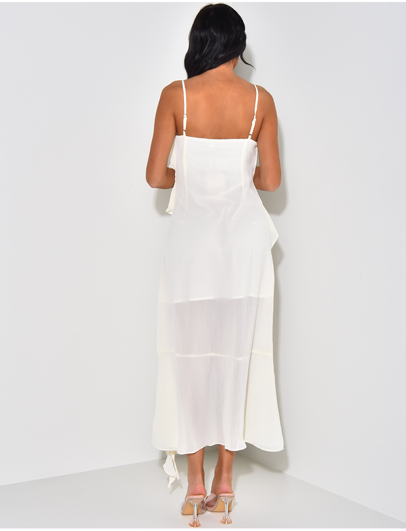 Robe Élégante Femme Longue à Bretelles Délicates main image 1