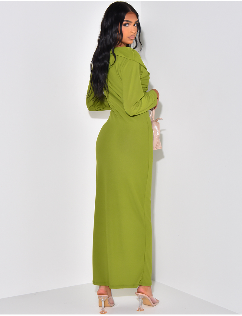 Robe croisée longue outlet