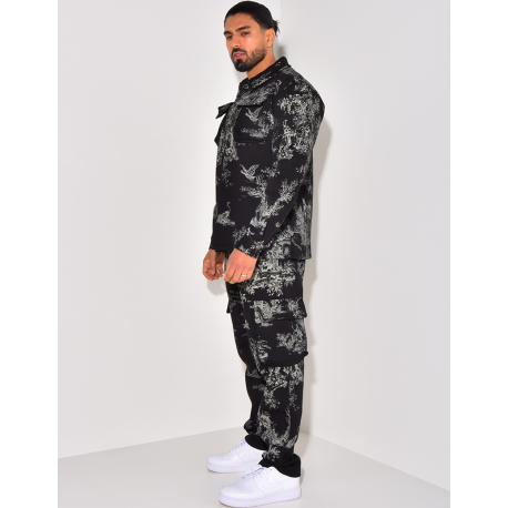 Ensemble pantalon et chemise à motifs Ensemble pantalon et chemise à motifs