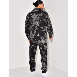 Ensemble pantalon et chemise à motifs Ensemble pantalon et chemise à motifs