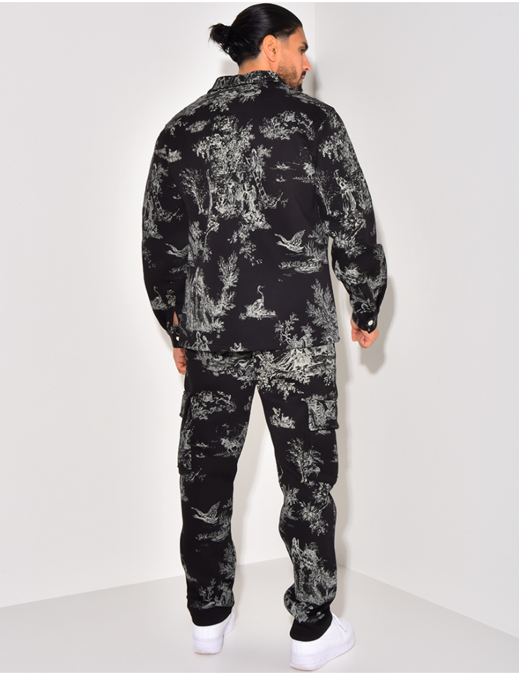 Ensemble pantalon et chemise à motifs Ensemble pantalon et chemise à motifs