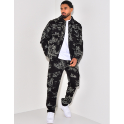 Ensemble pantalon et chemise à motifs Ensemble pantalon et chemise à motifs