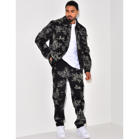 Ensemble pantalon et chemise à motifs Ensemble pantalon et chemise à motifs