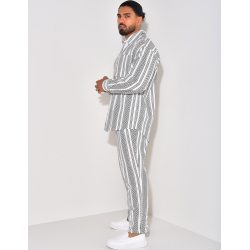 Ensemble pantalon et chemise à motifs Ensemble pantalon et chemise à motifs