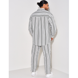 Ensemble pantalon et chemise à motifs Ensemble pantalon et chemise à motifs