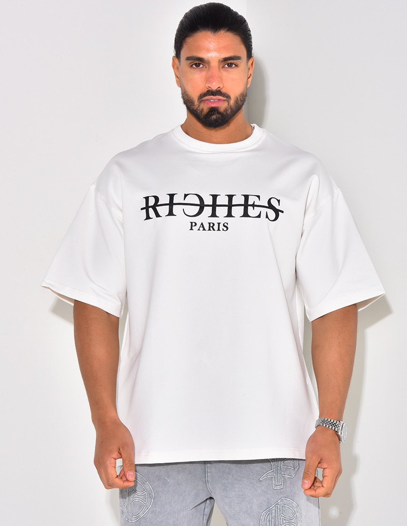 T-shirt "Riches Paris" barré