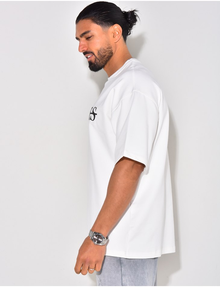 T-shirt "Riches Paris" barré T-shirt "Riches Paris" barré