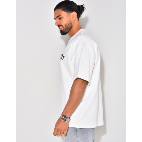 T-shirt "Riches Paris" barré T-shirt "Riches Paris" barré