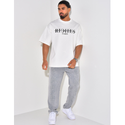 T-shirt "Riches Paris" barré T-shirt "Riches Paris" barré