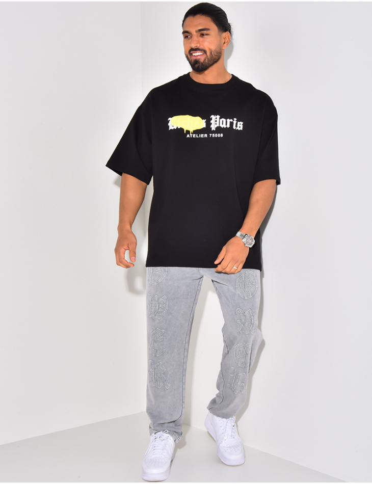 T-shirt "Riches Paris" tâché T-shirt "Riches Paris" tâché