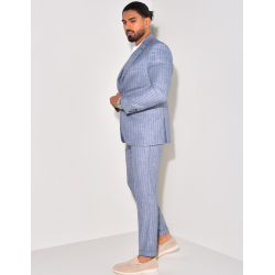Ensemble de costume 2 pièces à rayures Ensemble de costume 2 pièces à rayures