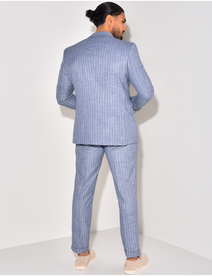 Ensemble de costume 2 pièces à rayures Ensemble de costume 2 pièces à rayures