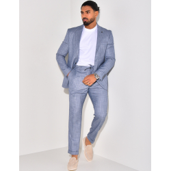 Ensemble de costume 2 pièces à rayures Ensemble de costume 2 pièces à rayures