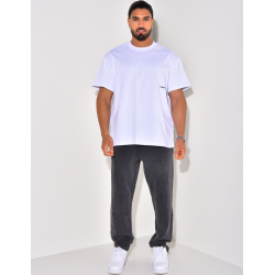 Pantalon de jogging à écriture aspect vieilli Pantalon de jogging à écriture aspect vieilli