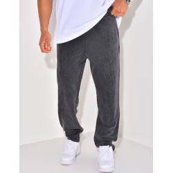 Pantalon de jogging à écriture aspect vieilli Pantalon de jogging à écriture aspect vieilli